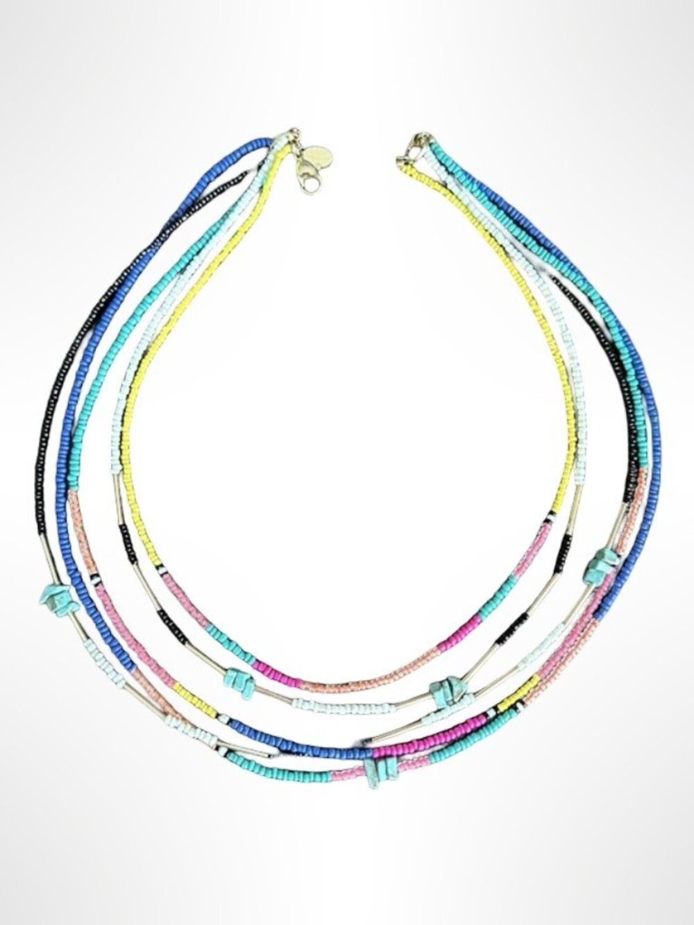 EXPRESS Multi Strand Seed Bead Collar Necklace NWOT